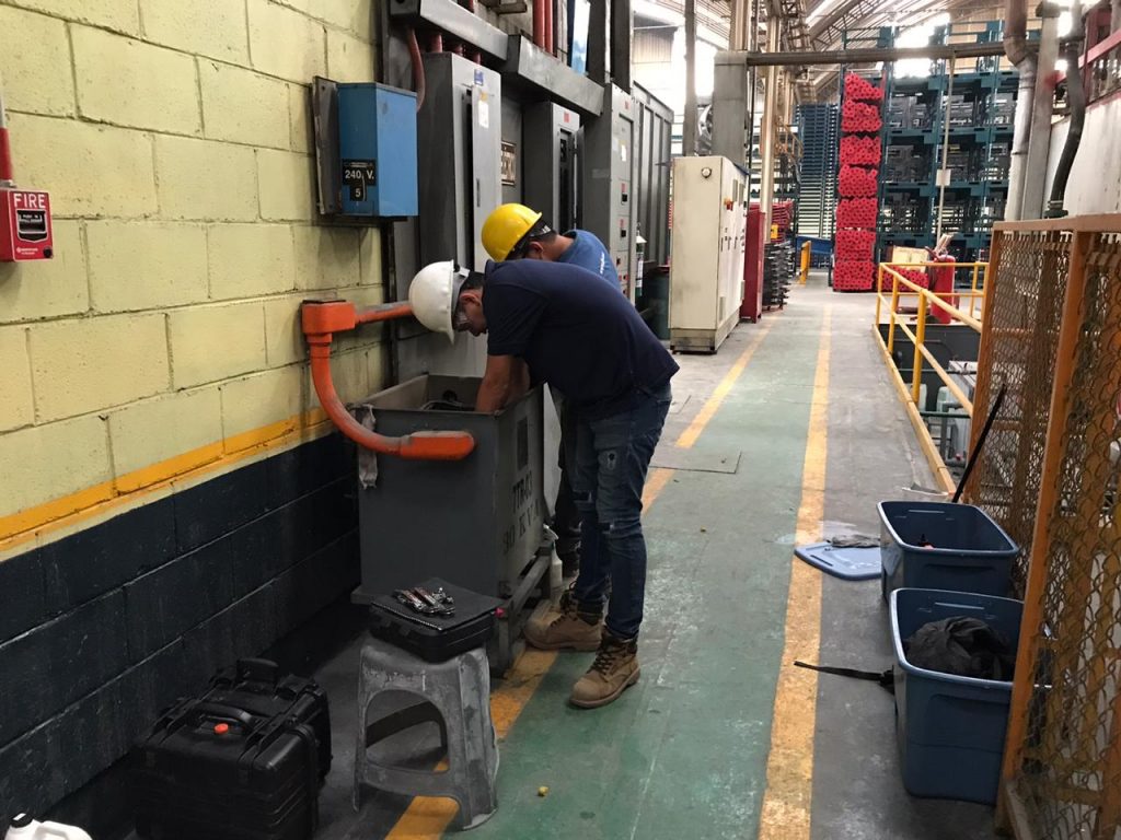 Servicio de mantenimiento preventivo a equipo electrico en andamios atlas mexico